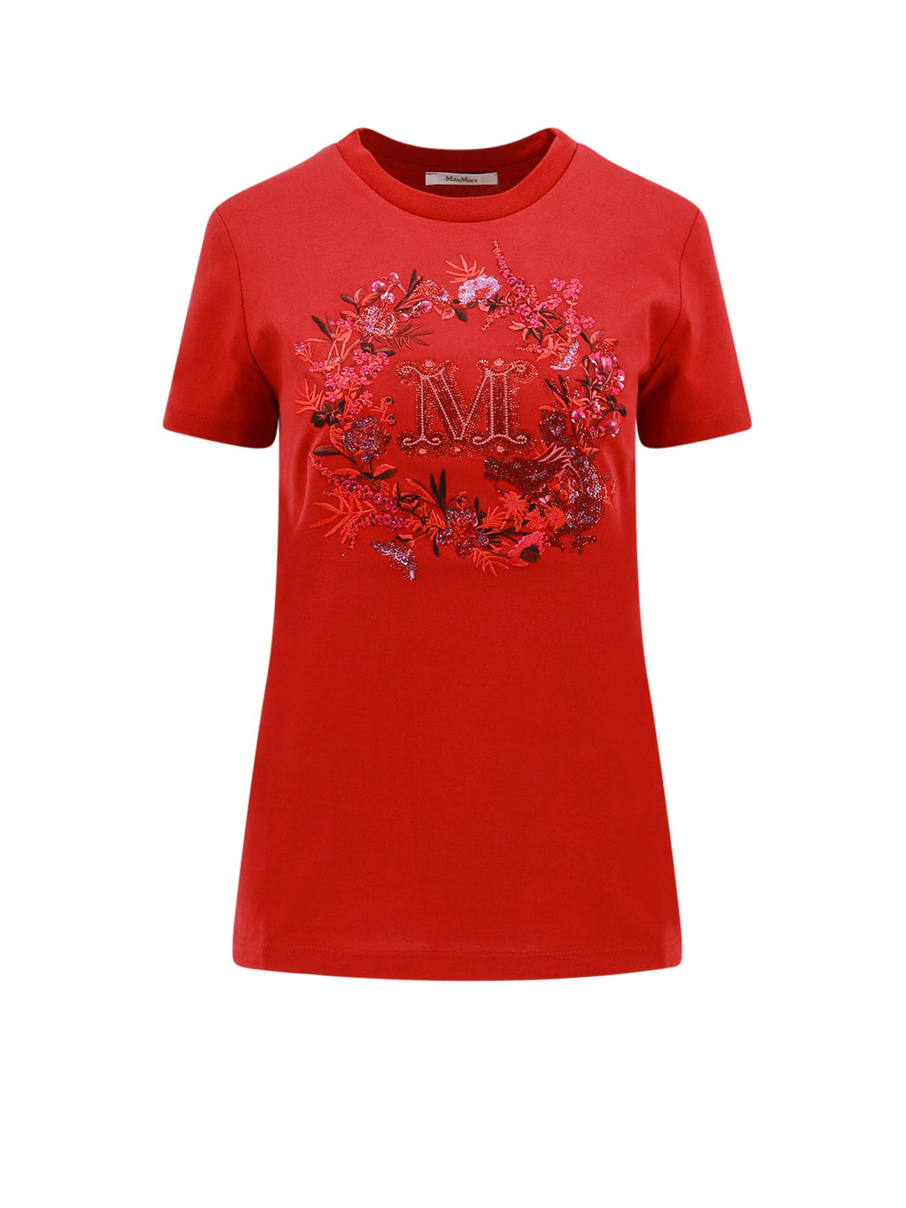 Max Mara T-shirts and Polos Red Cotone
