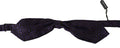 Men's Blue Geometric Silk Adjustable Neck Papillon Tie