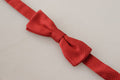 Men's Red Silk Adjustable Neck Papillon Tie
