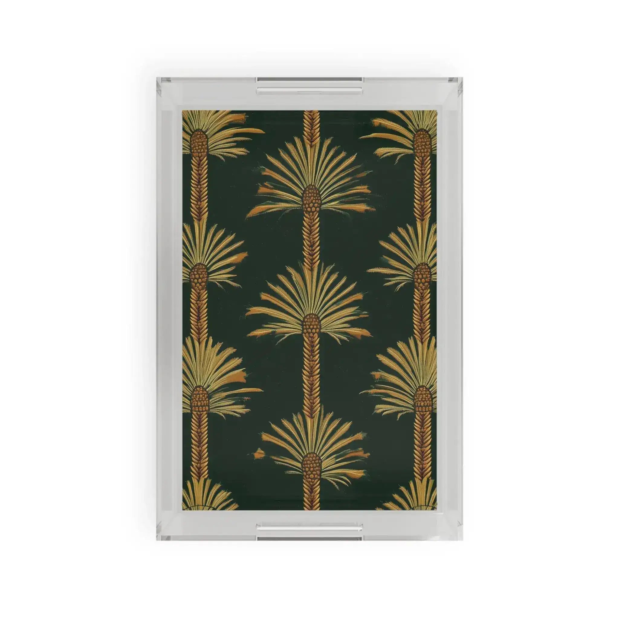 Tropical Palm Tree Pattern Serving Tray