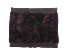 Women's Purple Mink Fur Scarf Foulard Neck Wrap