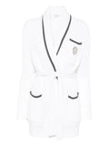 Brunello Cucinelli Logo-Patch Cardigan — White