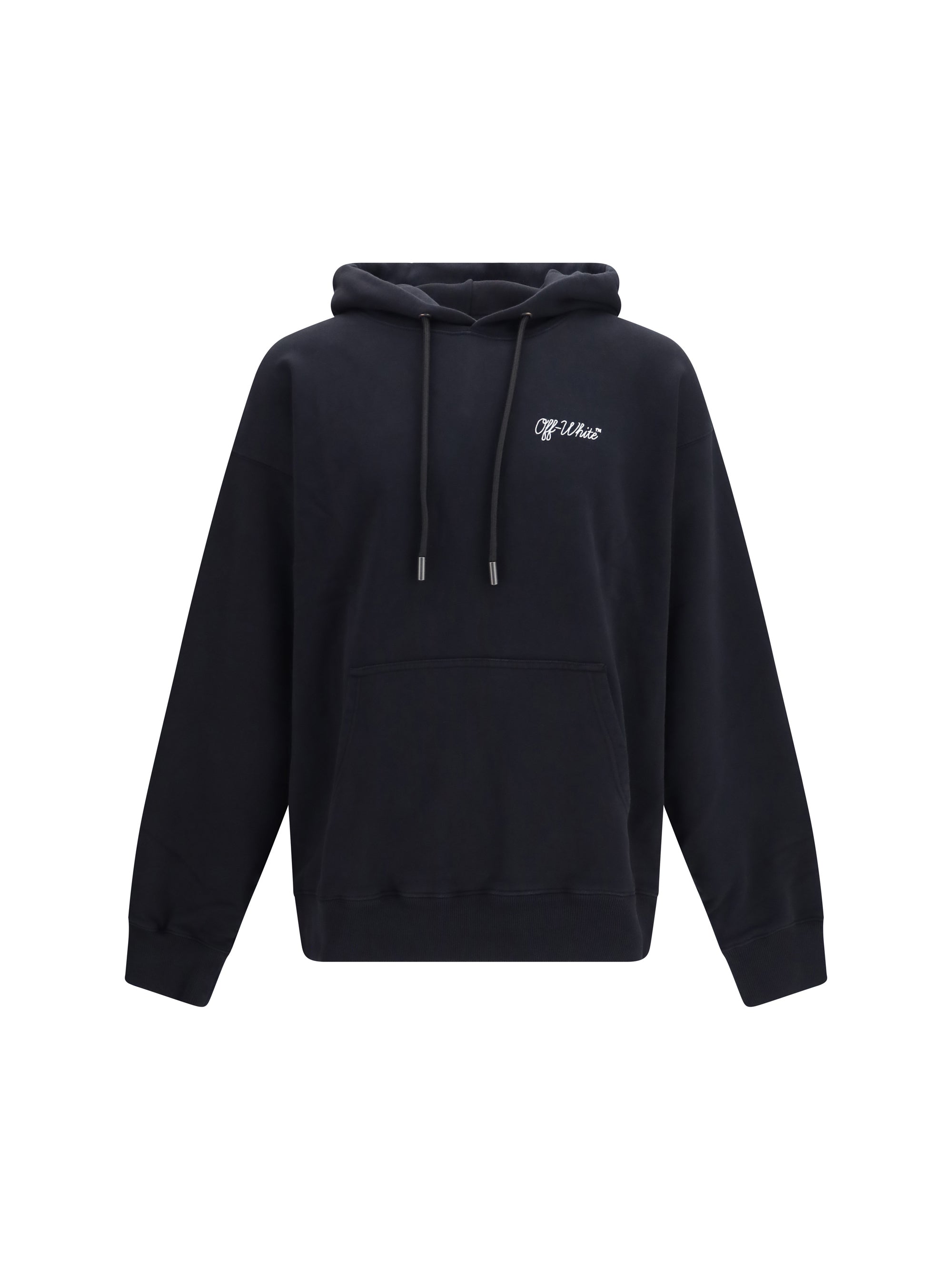 Off-White Script Hoodie — Black