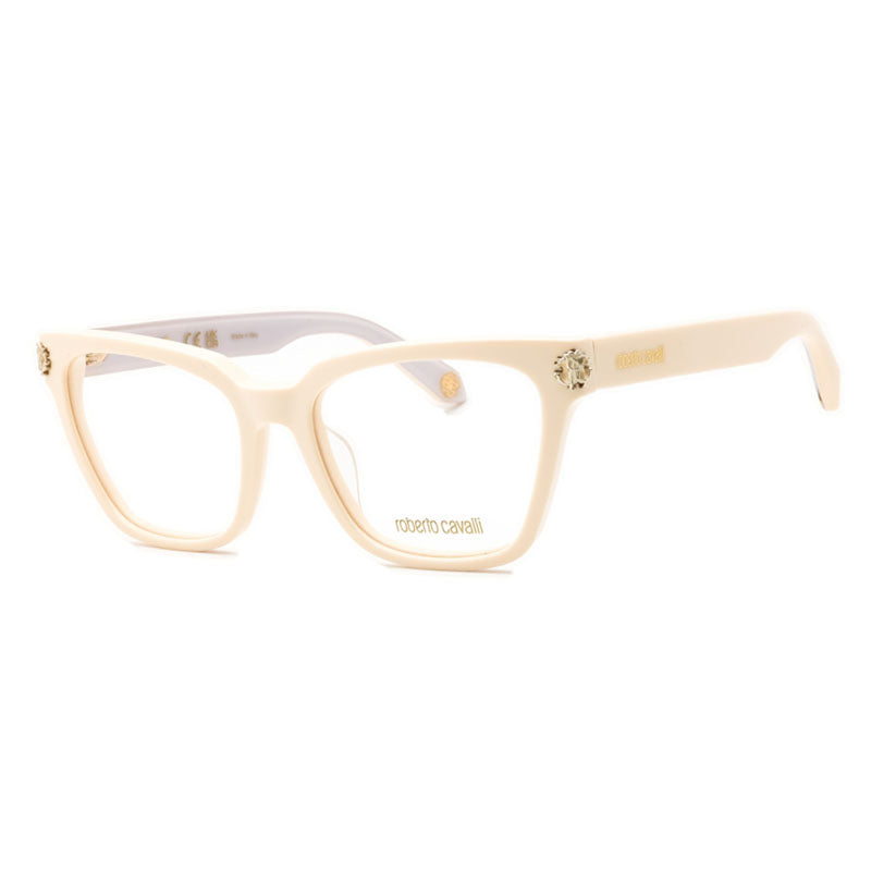 Roberto Cavalli VRC073M Acetate Square Eyeglasses — Beige