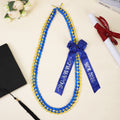 Collar de Graduación Personalizado Clase de 2026 Trenzado Multicolor con Lazo y Texto Fiesta de Graduación Noche de Graduación Regalo para Graduados
