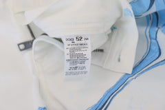 Men's White Blue Denim Cotton Jeans Stretch Skinny Fit Pant