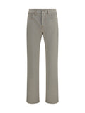 Versace Tapered Denim Jeans — Beige