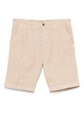 Myths Straight-Leg Chino Shorts — Beige