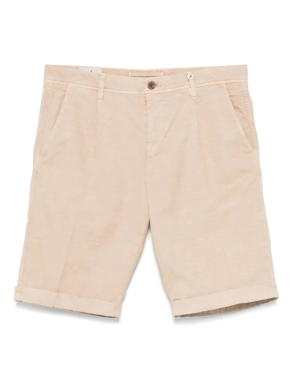 Myths Straight-Leg Chino Shorts — Beige