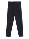 Myths Drawstring-Waist Trousers — Navy