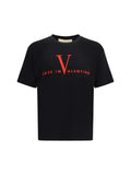 Valentino Made in Valentino Print T-Shirt — Black