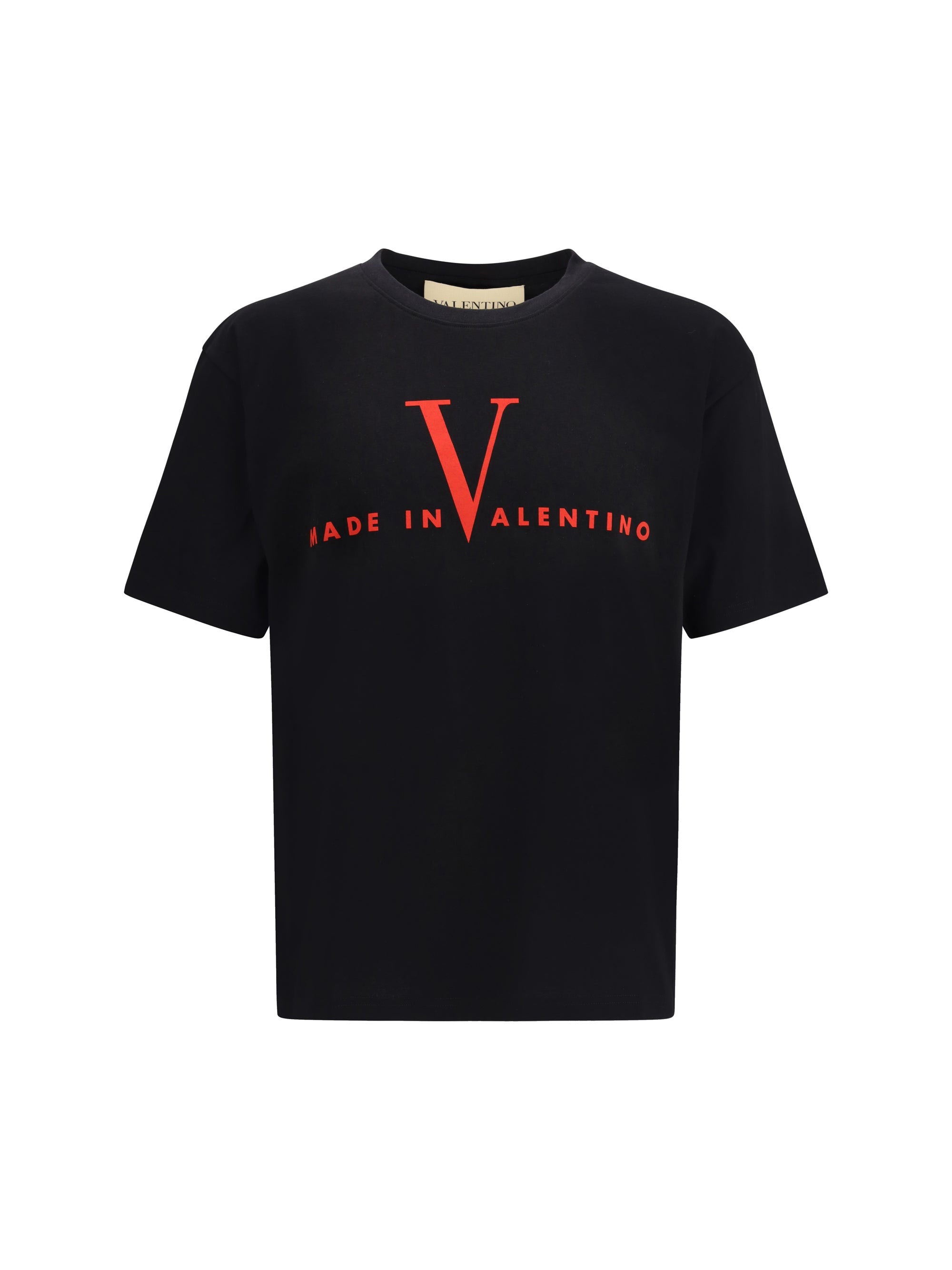 Valentino Made in Valentino Print T-Shirt — Black