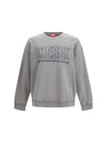 Diesel Raw-Cut Crew Neck Sweatshirt — Gray