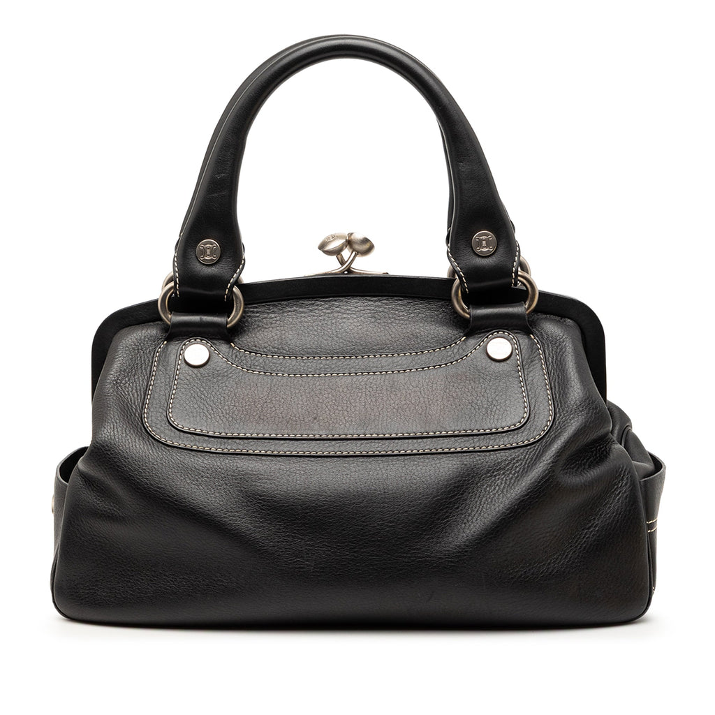 Leather Boogie Clasp Handbag