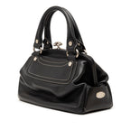 Leather Boogie Clasp Handbag