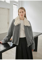 Johnny short parka in Tuscan fur collar with removable lining