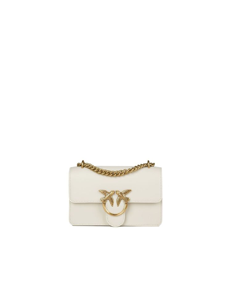 Pinko Love One Mini Crossbody Bag — White
