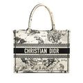 Medium Canvas Embroidered Zodiac Toile De Jouy Book Tote