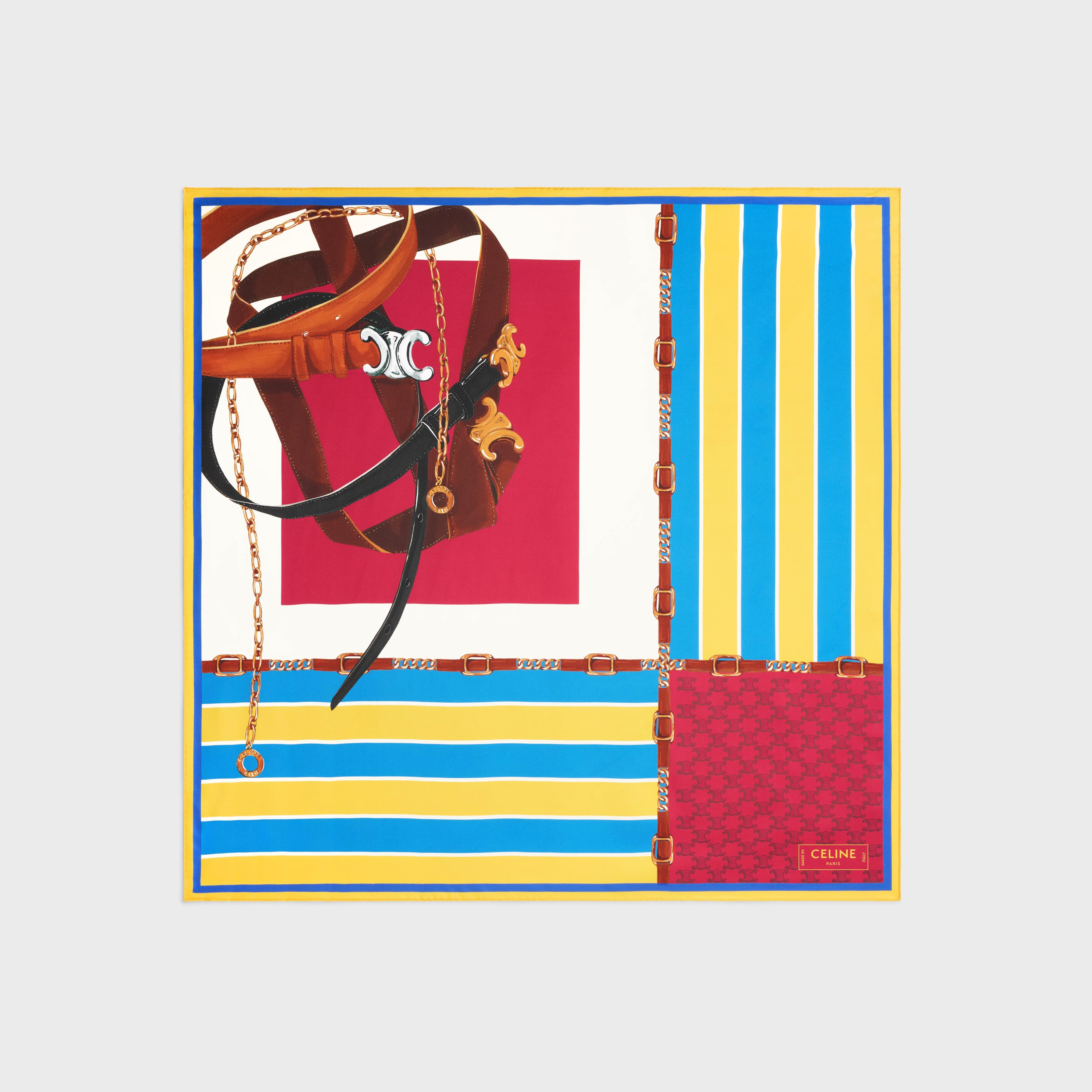 Celine Bufanda de Rayas Rugby — Multicolor