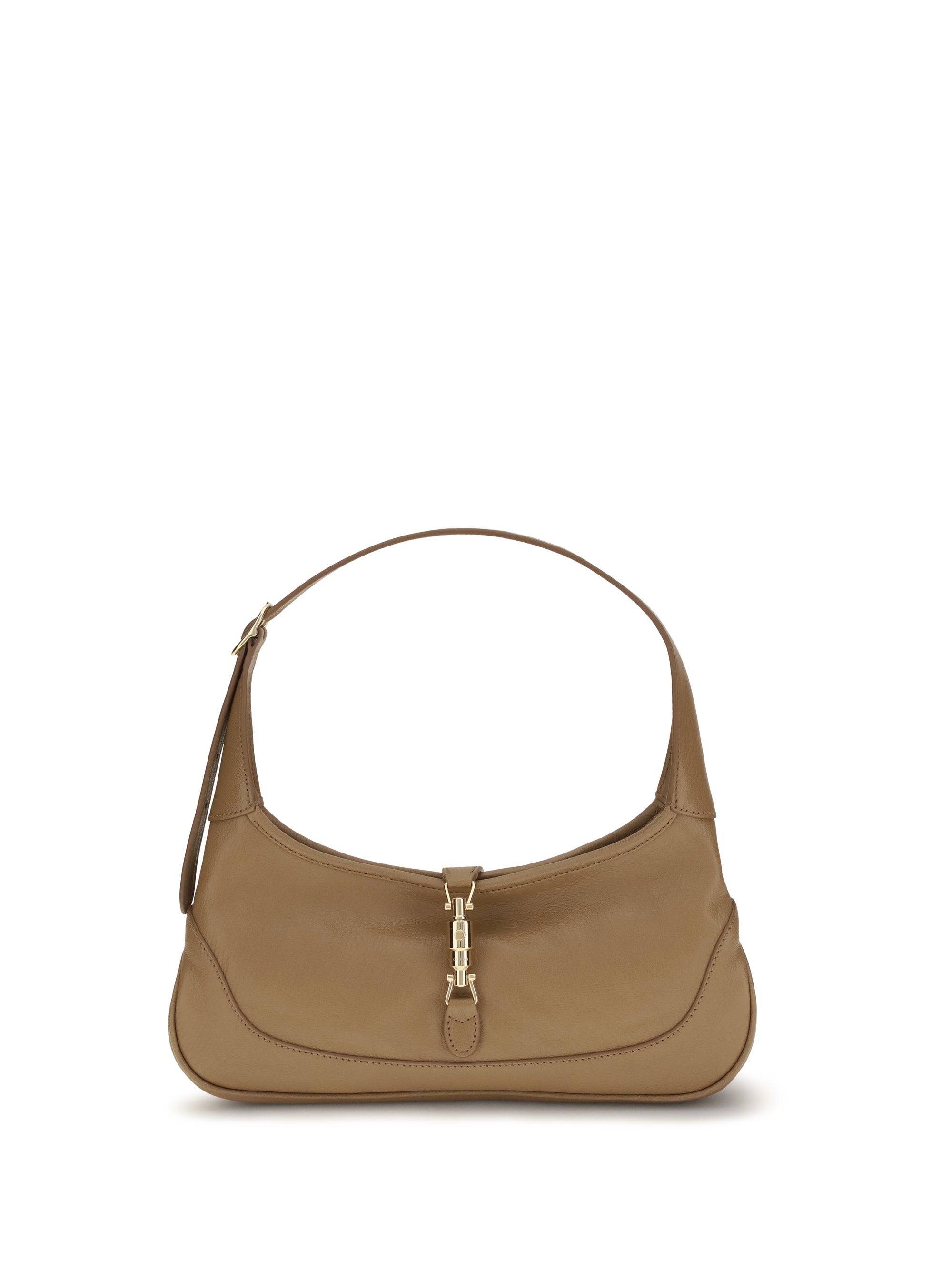 Gucci Goatskin Shoulder Bag — Beige