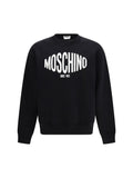 Moschino Logo-Printed Organic Cotton Sweatshirt — Black