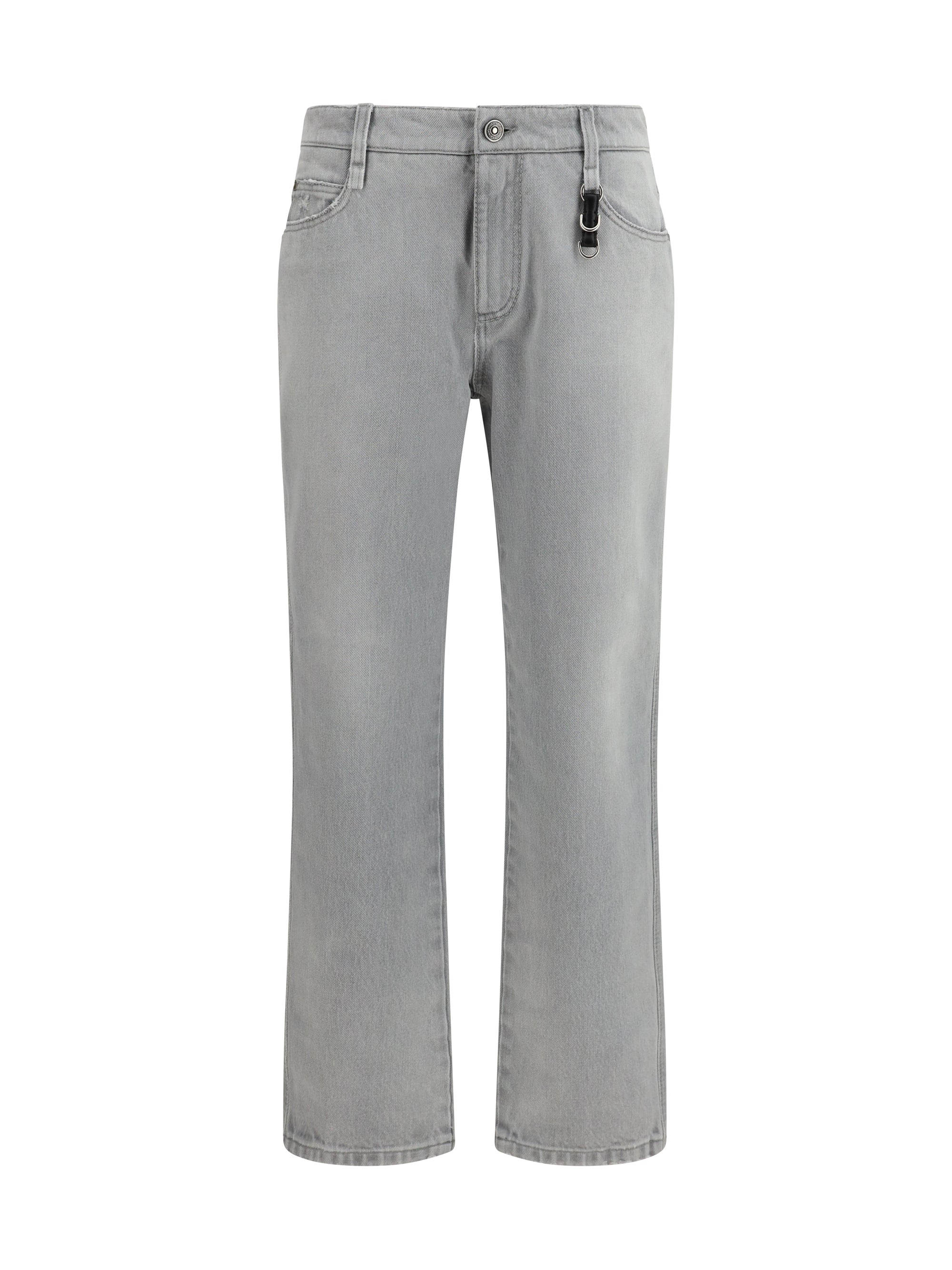 Ermanno Scervino Relaxed Boyfriend Cotton Jeans — Gray