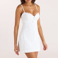 Lounge Underwear Broderie Mini Dress - White