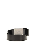 Givenchy Reversible Calf Leather Belt — Black