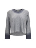 Mirror In The Sky Hand-Dyed Cashmere Sweater — Gray