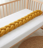 Mustard Cotton Crib Braid 180cm - Softness and Safety for Babies
