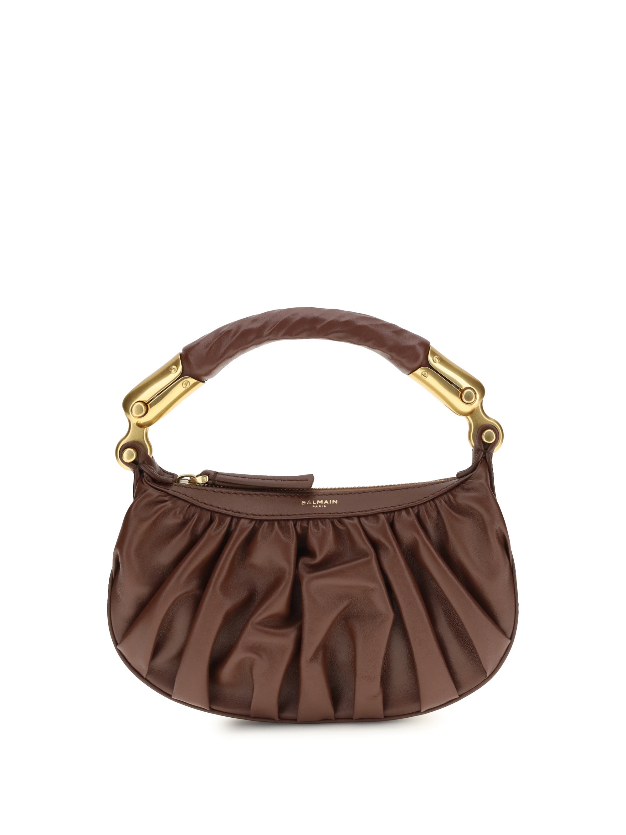Balmain Top Handle Bag — Brown