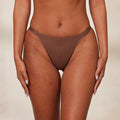 Lounge Underwear Smooth Mesh Briefs - Chestnut