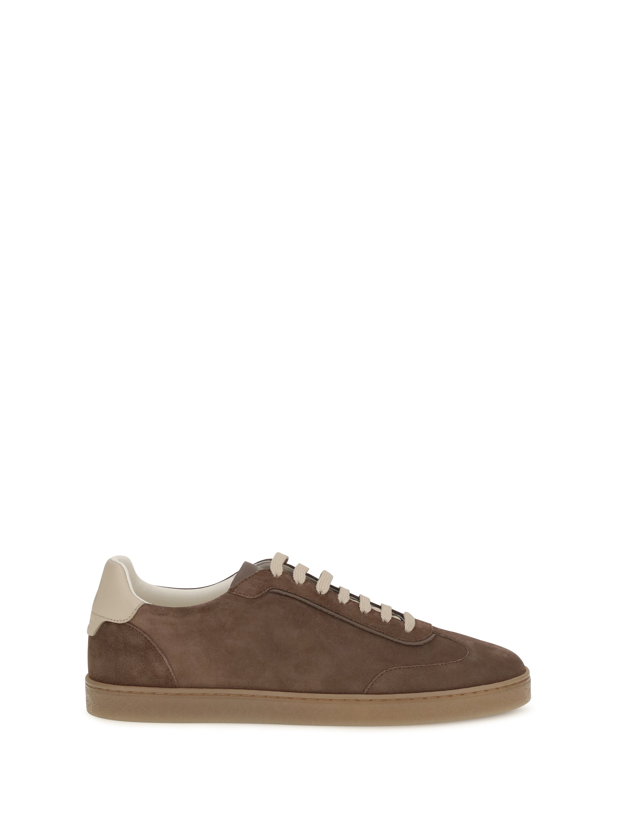 Brunello Cucinelli Suede Sneaker — Brown