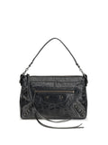 Balenciaga Le City Moto Shoulder Bag — Black