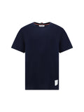 Thom Browne Ribbed Crew Neck T-Shirt — Navy