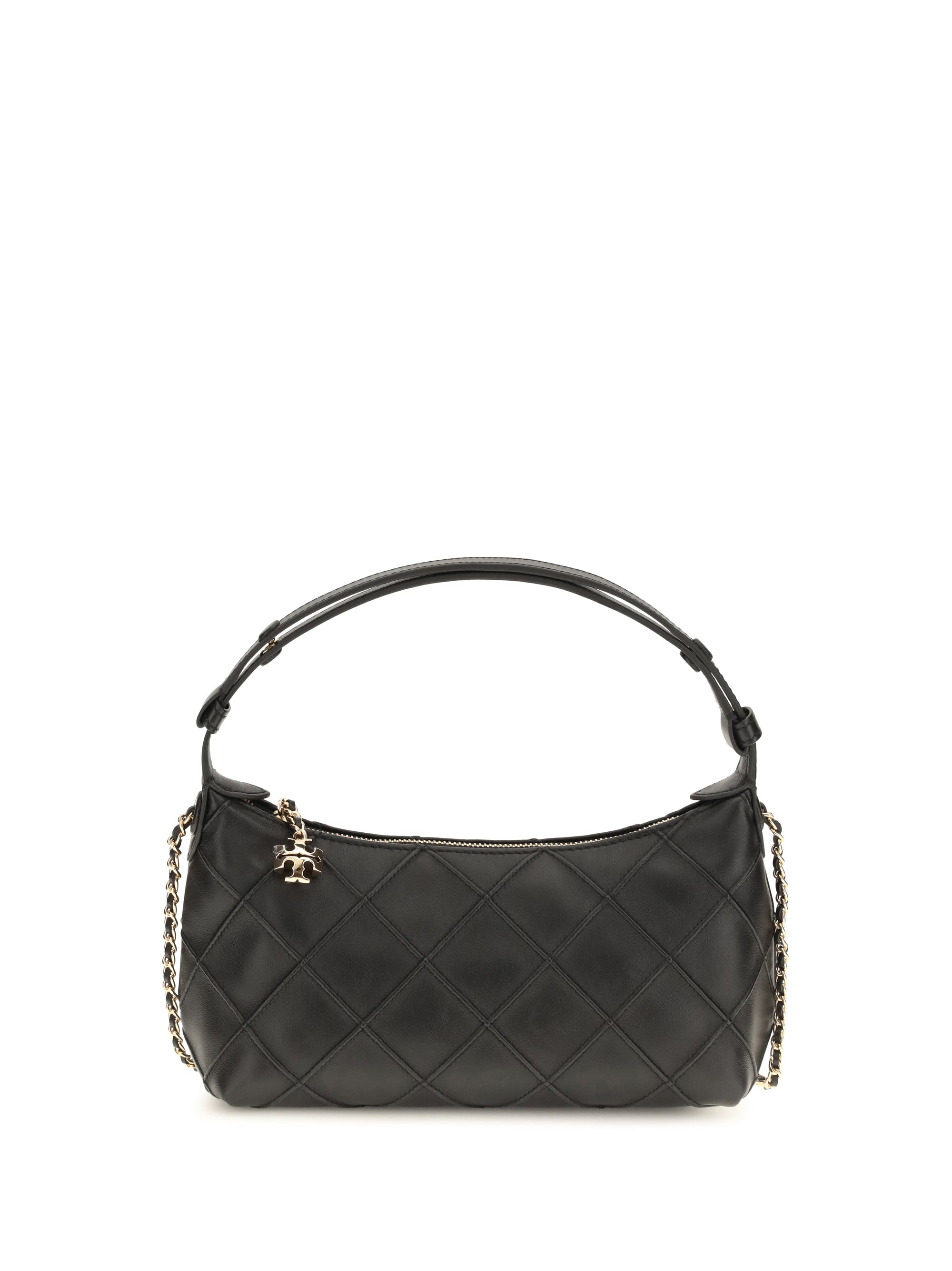 Tory Burch Fleming Shoulder Bag — Black