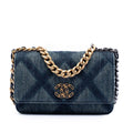 Denim 19 Flap Wallet On Chain