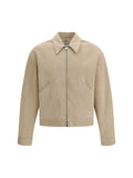 Valstar Suede Bomber Jacket — Beige