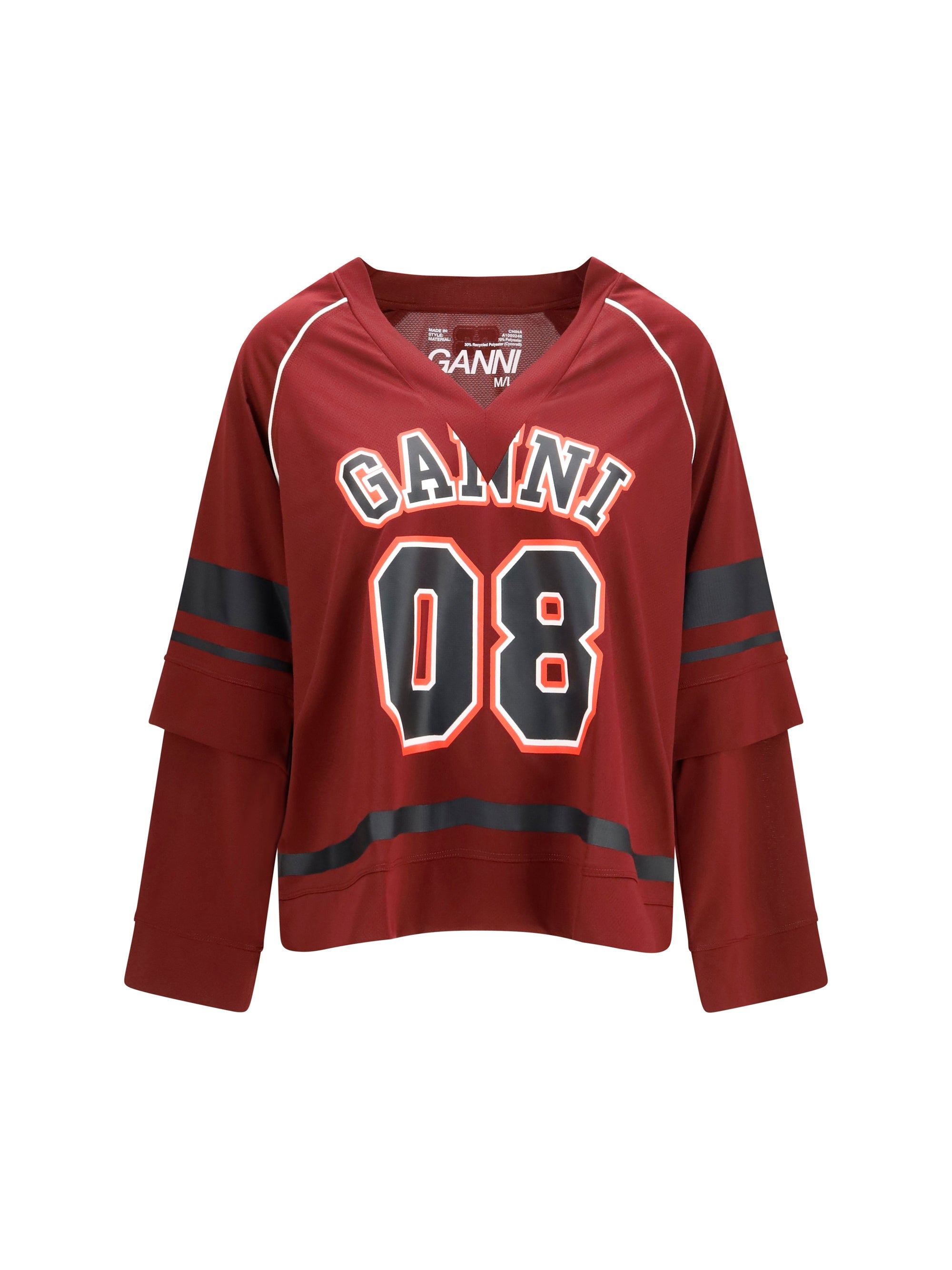 Ganni Cocora T-Shirt — Red