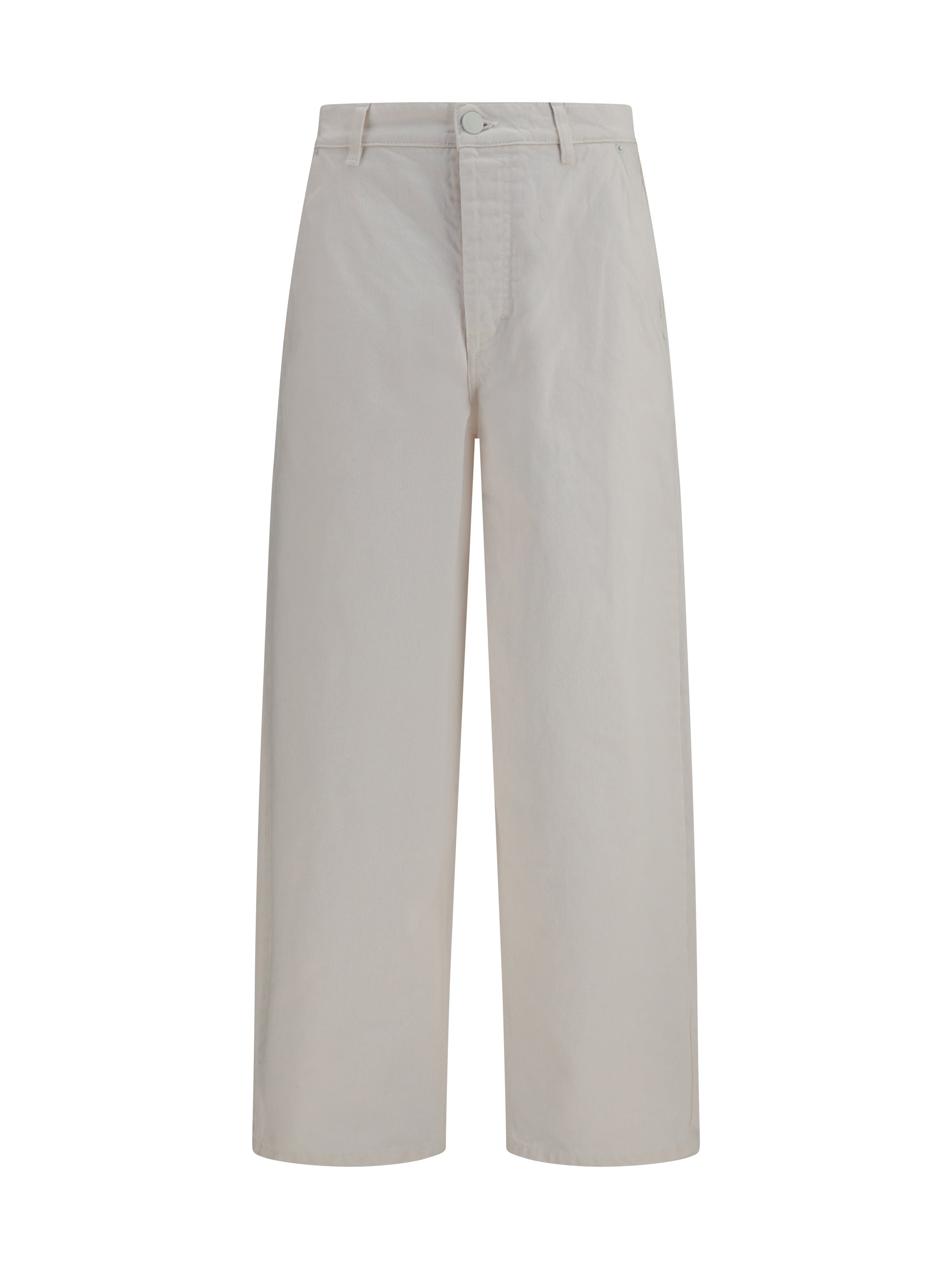 AMI Paris Balloon Cotton Jeans — Beige