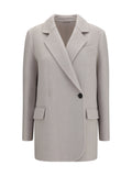 Brunello Cucinelli Wool and Cashmere Blazer — Beige