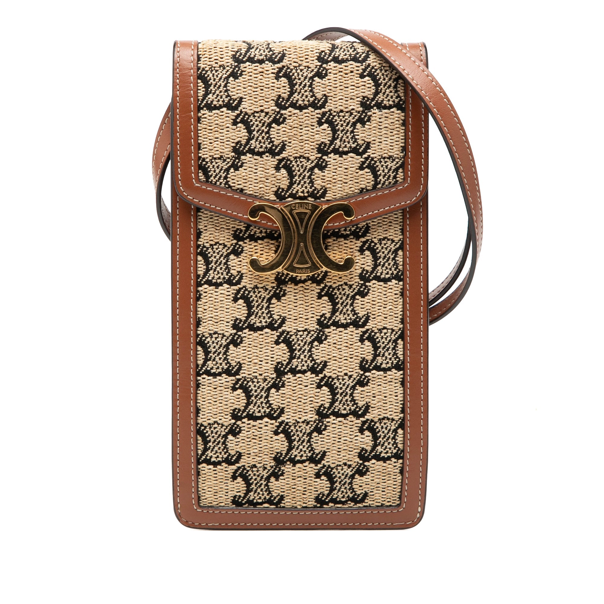 Triomphe Textile Triomphe Phone Pouch Flap Crossbody