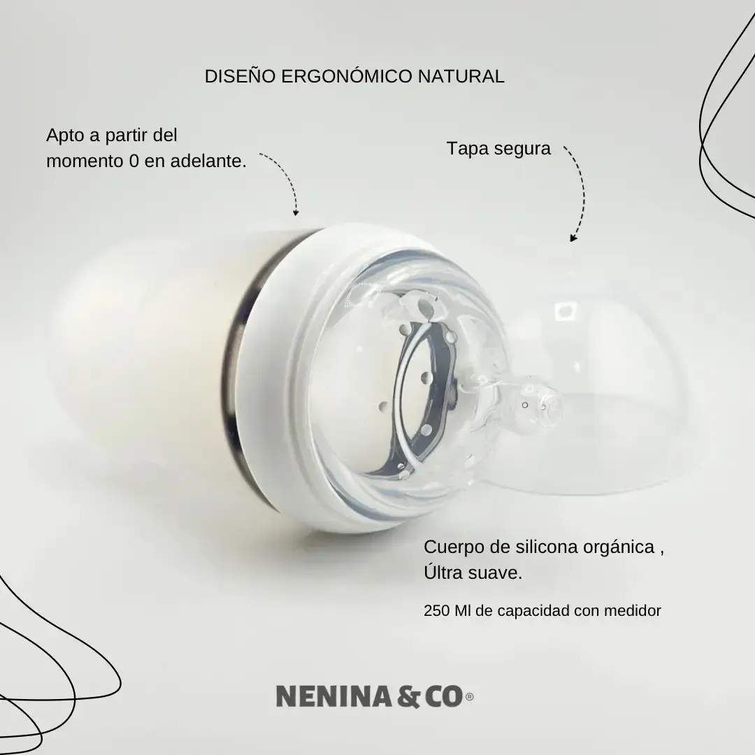 Nenina & Co Biberon anticólico para bebé +0 meses duradero