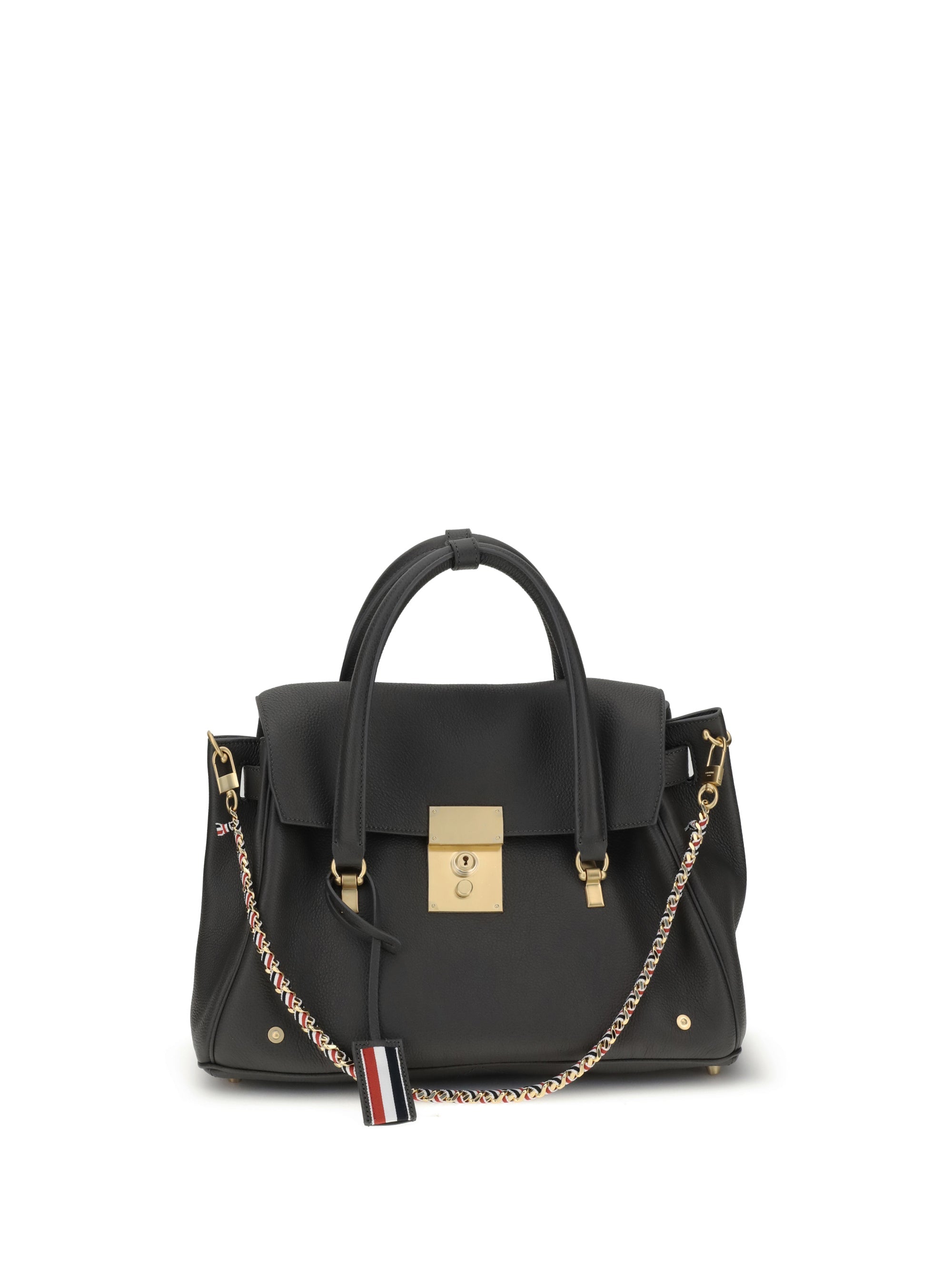 Thom Browne Top Handle Bag — Gray
