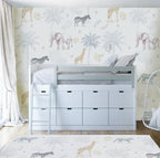 Children's Vinyl Rug 120x160 Mod. JUNGLE - Stork Dreams