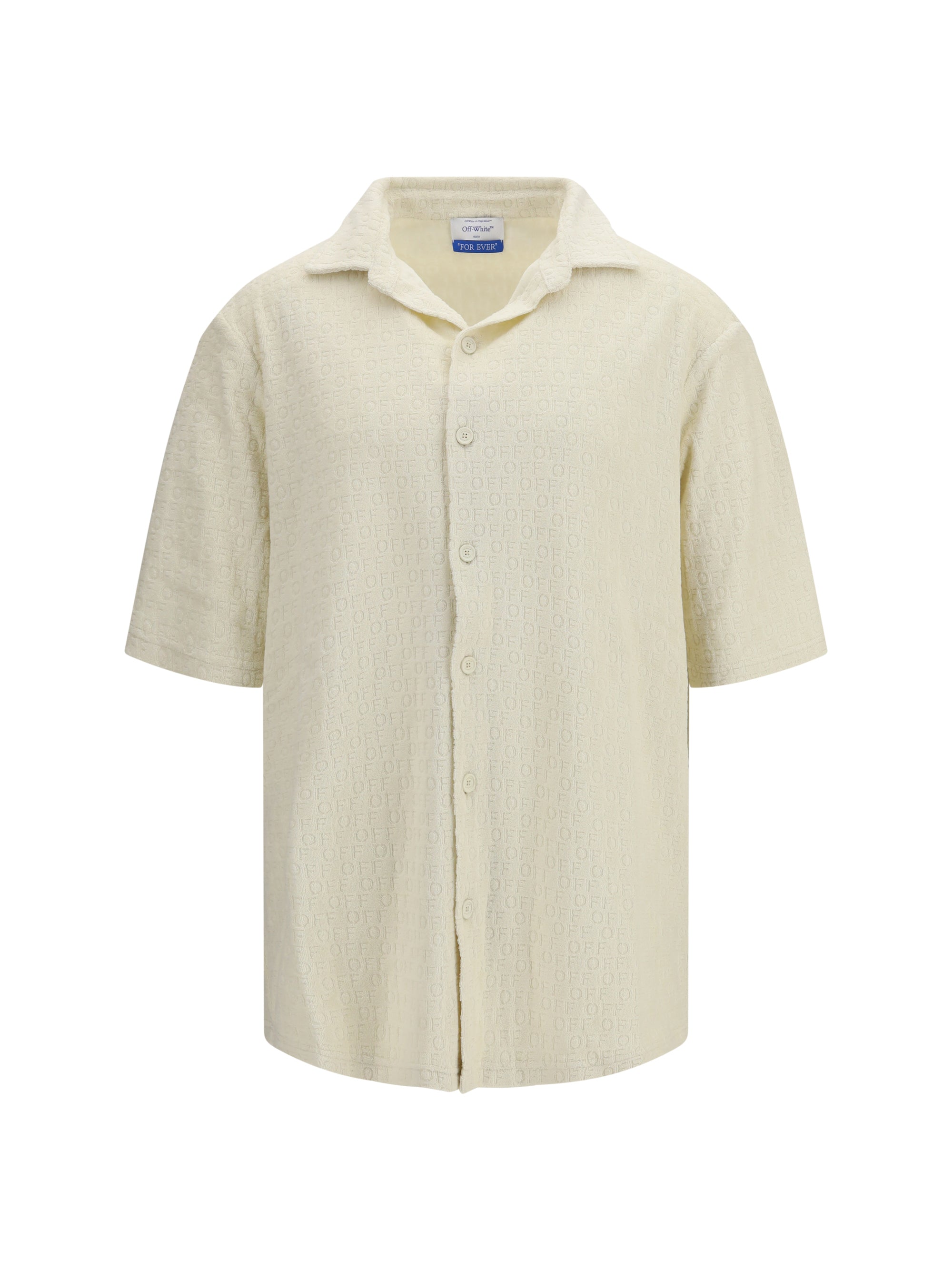 Off-White Terry Bowling Shirt — White