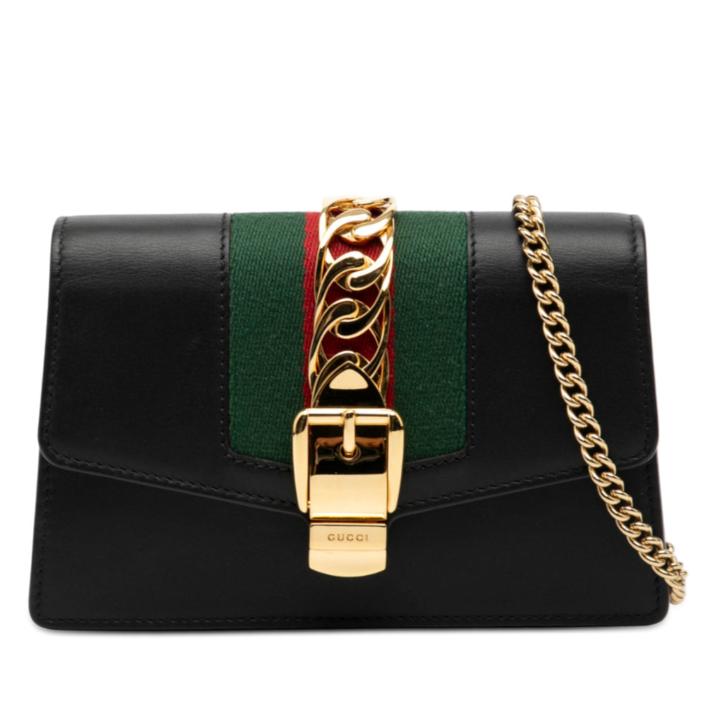 Super Mini Leather Sylvie Chain Crossbody