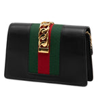 Super Mini Leather Sylvie Chain Crossbody