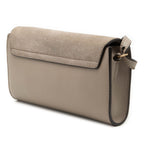 Mini Calfskin and Suede Faye Chain Crossbody