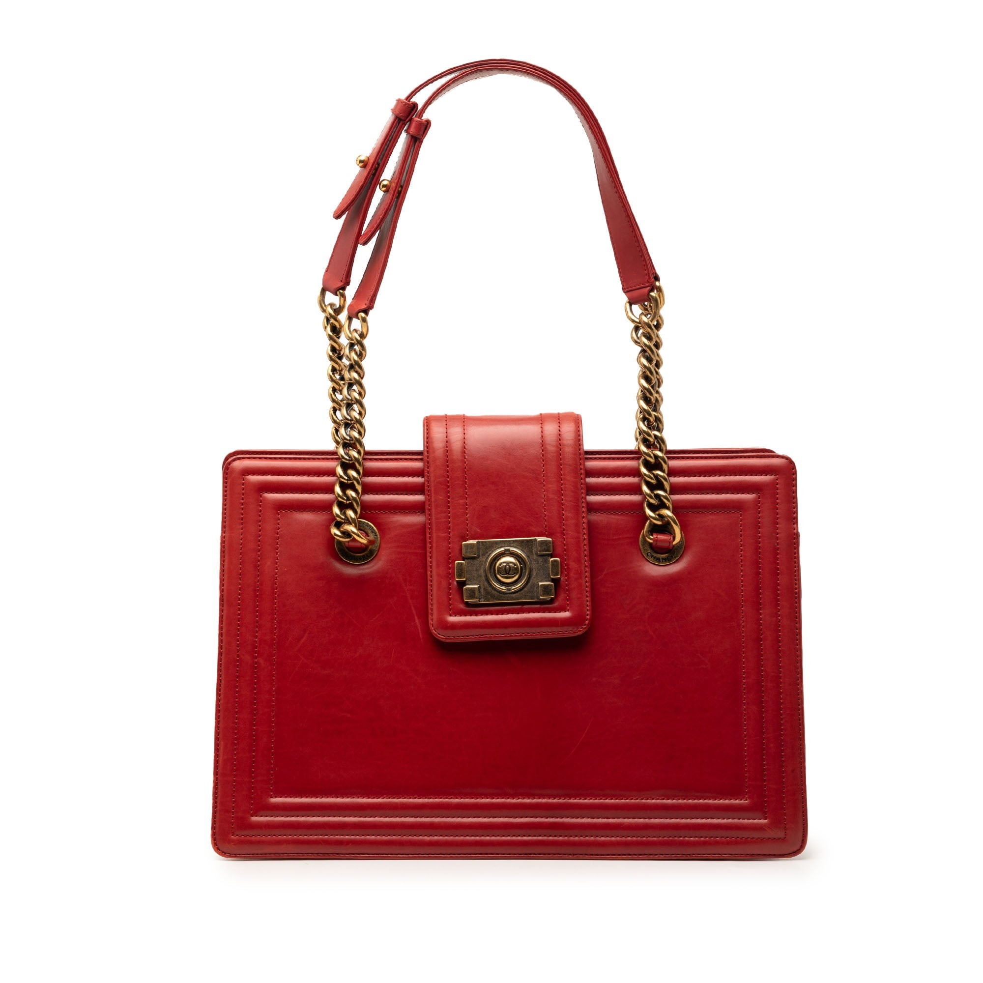 Small Calfskin Boy Jetsetter Shopping Tote